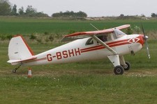 Luscombe Silvaire Monoplane Private Civilian Airplane Mahogany Wood Model Small picture
