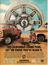 1979 Superior Wheels Vintage Magazine Ad California Connection picture