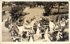 Gardner MA Parade on Horseback c1910s Real Photo Vintage Postcard picture