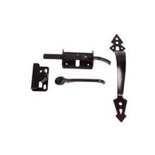 Heavy Duty Steel Thumb Latch - Black- Garden Gate picture