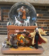 Disney 101 Dalmatians Musical Light-Up Snow Globe Cruella De Vil READ picture