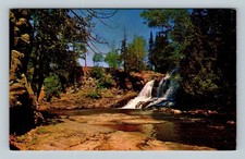 Upper Gooseberry Falls MN North Shore Lake Superior Minnesota Vintage Postcard picture