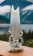 RARE VINTAGE NORTHWOOD WHITE OPALESCENT CORN VASE picture