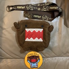 Vintage Domo Kun Plush Double Zip Pouch Y2K And Button Lot Used Please Read picture