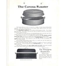 c1905 Enterprise Enamel Co Corona Roaster Advertising Leaflet Bellaire OH D11 picture