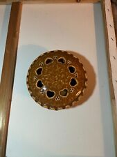 hand made ceramic pie charm/trinket holder with hearts on lid picture