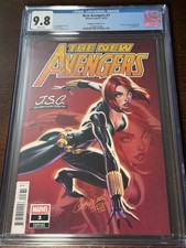 FREE SHIPPING New Avengers #3 CGC 9.8 J. Scott Campbell Variant Black Widow picture