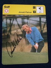 Arnold Palmer Signed Autographed 1977-1979 Sportscaster 5x7 Signed Card COA picture