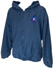 Vintage Disney Store Eeyore Hood Full Zip Jacket Size XL Winnie The Pooh Blue picture