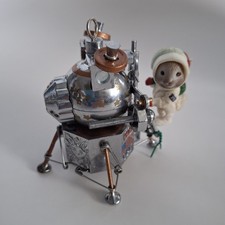 Vintage 1994 Enesco Treasury Of Christmas Ornament '69 Astronaut Mouse 1969 Moon picture
