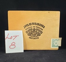 Cigar Box - Joya De Nicaragua Dovetail Wood Gorgeous Label Empty - Numero 6 picture