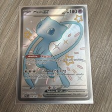Mew ex 216/091 Shiny Ultra Rare Paldean Fates Pokemon Holo picture
