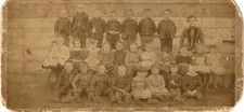 1879 GREENVIEW ILLINOIS  Town Founder William Engle Children at New School House picture