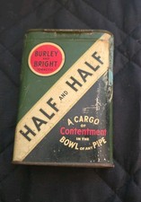 Vintage Burley And Bright Half And Half Bowl Of Any Pipe Tabacco (Empty) picture