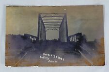 Hooper Nebraska Hooper Bridge Antique 1908 Real Photo Postcard By Johnson picture