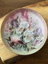 Iris Quartet Collectible Plate. Limited Edition Bradford Exchange. 8 1/2” picture