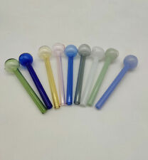 Unbreakable Bowl Glass Hand Tube Fumed Spoon Nine Colors 9-Pack picture