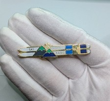 Vintage Ski Taos New Mexico Skis Lapel Pin picture