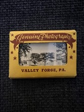 Vintage Valley Forge PA Genuine Photographs Souvenir Packet 16 Real Photo Mini picture