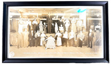 Original 1951 Ringing Bros Barnum Bailey Sideshow Panoramic Photo Freak Show NYC picture
