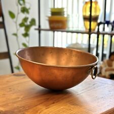 Vintage Copper Bowl Atlas Metal Spinning Co. San Francisco, CA - 10 Inches Wide picture
