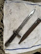 WW1 German Made Turkish Mauser AS.FA German Made Bayonet, and Scabbard Of Metal picture