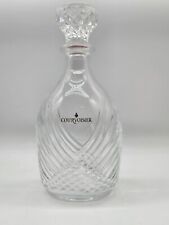 Courvoisier Cognac Cut Crystal Decanter with Crystal Stopper 10” Tall Vintage picture
