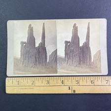Cathedral Spires Garden of the Gods Stereoview F.A. Nims Colorado 1870s picture