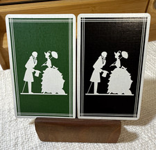 Vintage NOS Silhouette Couple - Single Companion Set Playing Card picture