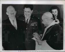 1959 Press Photo Pres. Dwight Eisenhower with Pope John at Vatican City picture