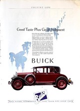 1928 Ad (10  X 14 inches) Buick 2-Door Coupe picture