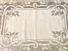 Vintage Heritage Lace Off White 14 x 20 in. Patterned Floral Doily picture