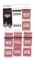 6 T.G.I. Friday's  Matchcovers picture
