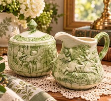 Vintage Tam O'Shanter Sugar Creamer Set Robert Burns Witch Tavern picture