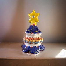 hand-painted ceramic Christmas tree ornament from Ceramika Kalich in Poland picture