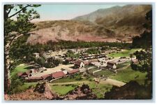 1946 Aerial View Eaton Bros. Dude Ranch Wolf Wyoming WY Vintage Antique Postcard picture