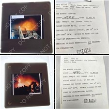 USS Nimitz 1981 Flight Deck Fire Mishap Navy Photo Slides w/ Docs picture