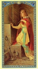 Novena to St. Philomena U- Laminated  Holy Cards.  QUANTITY 25 CARDS picture