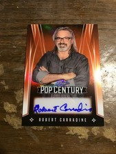 Robert Carradine 2025 Leaf Metal Pop Century Orange Auto 3/4 picture