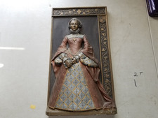 Vintage Marcus Designs Plaque Queen Elizabeth I Tudor Era Signed by D.H. Morton picture