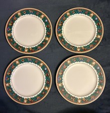 Set Of 4 Nikko Christmas Tradition Dinner Plates 10.5”D picture