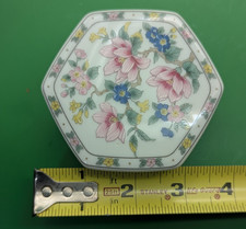 Vintage Takahashi San Francisco Trinket Box, Hexagonal, 👀✨Porcelain, MINT ✨ picture