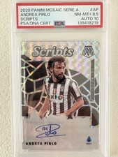2020-21 Panini Mosaic Serie A Andrea Pirlo Juventus Scripts Auto PSA 10 picture
