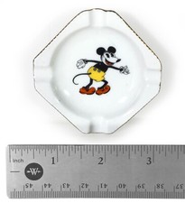 Vintage Walt Disney Mickey Mouse Porcelain Ash Tray (Bavaria, Circa 1930s) picture