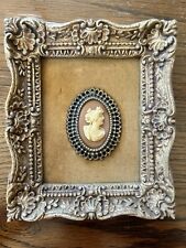 Vintage Arabesque Burwood Wall Hanging Vendome Cameo With Tag Gold Color 1960s  picture