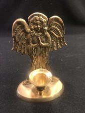 BRASS Angel Taper Candleholder 5.25