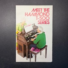 VINTAGE HAMMOND ORGAN MEET THE HAMMOND T-500 SERIES FOLD OUT  BROCHURE  picture