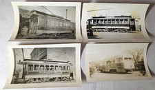 C. 1940s Boston Elevated Railway Trolley Streetcar Rail Car Photo Lot Of 4 picture
