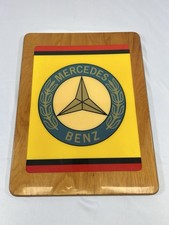 Vintage Mercedes Benz Wooden Dealership Advertising Sign picture