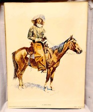 1956 Frederic Remington An Arizona Cowboy Penn Prints New York Vintage Art Print picture